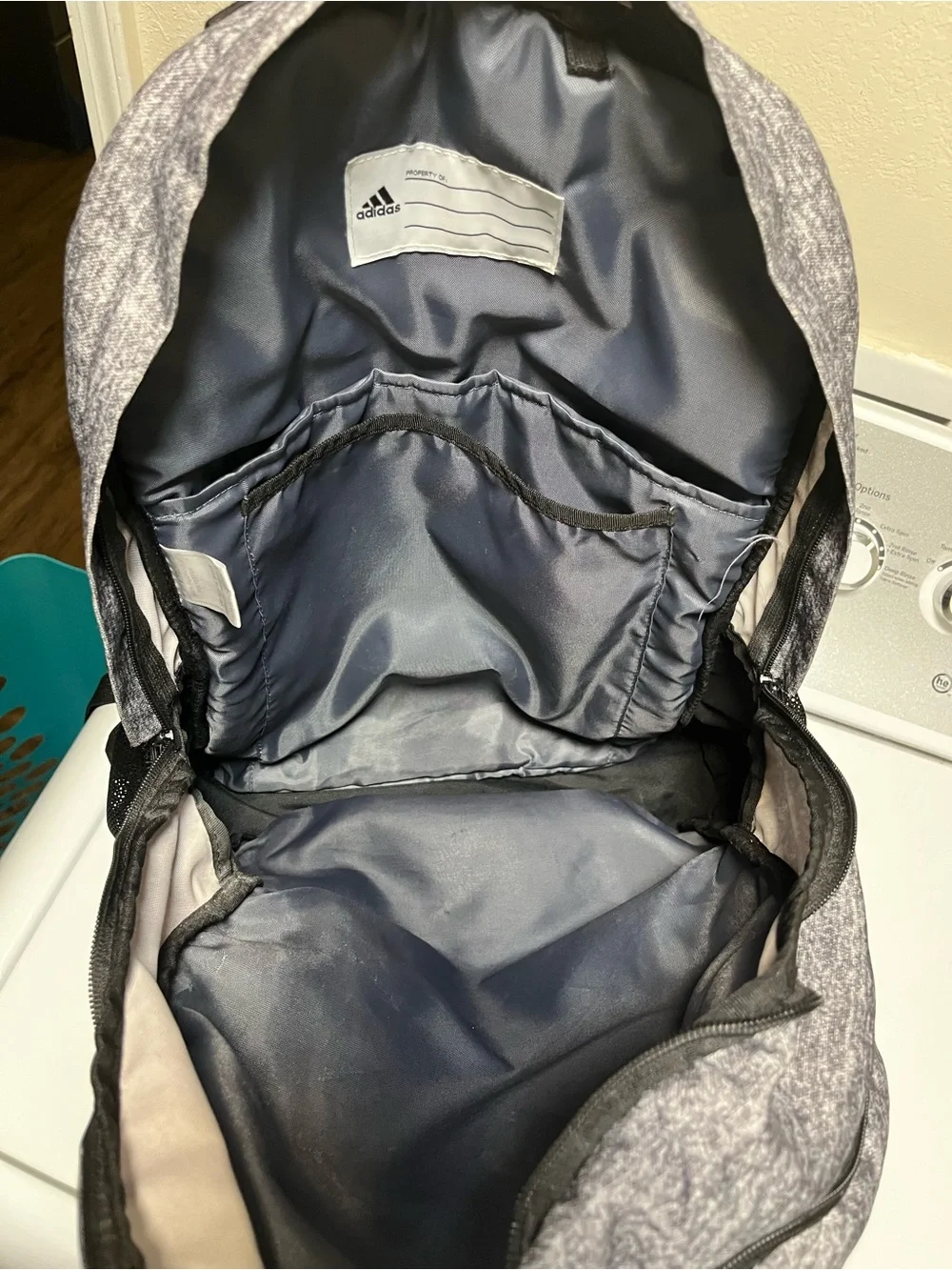 adidas Heather Gray and Black Men's Backpack